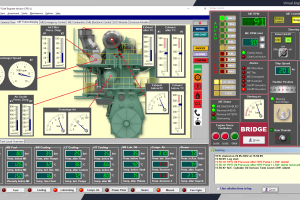 Unitest Marine Simulators Virtual Engine Room Simulator VER7